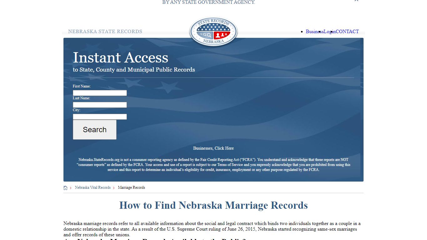 How to Find Nebraska Marriage Records